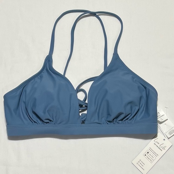Cupshe Other - Cupshe Slate Blue Bikini Top